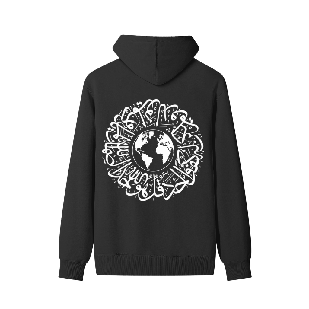 one world one religion,hoodie,black